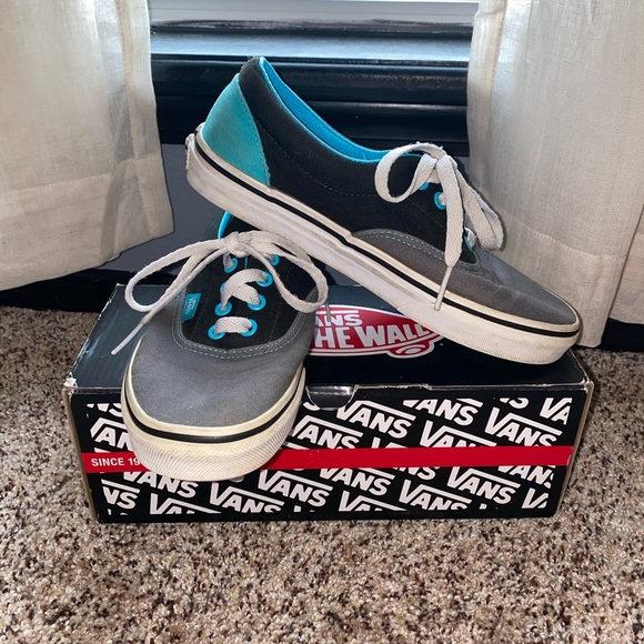 vans authentic blue black